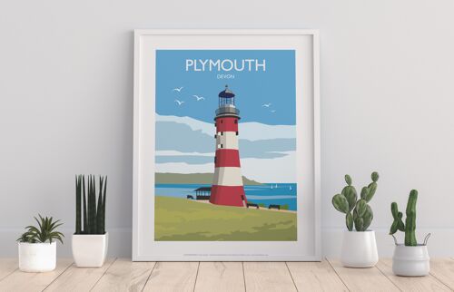 Plymouth - Devon - 11X14” Premium Art Print