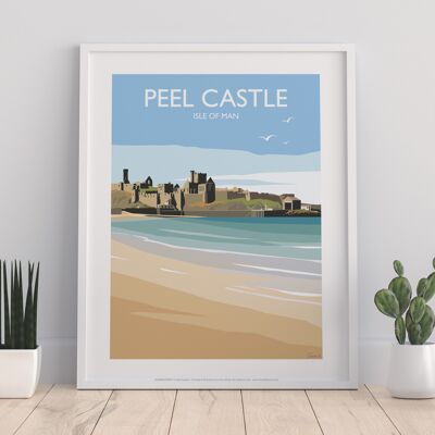 Peel Castle - Isola di Man - Stampa d'arte premium 11 x 14".