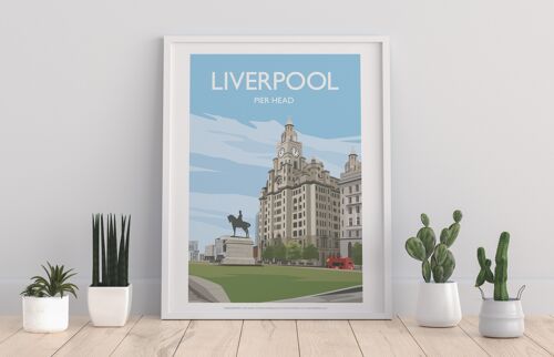 Liverpool - Pier Head - 11X14” Premium Art Print