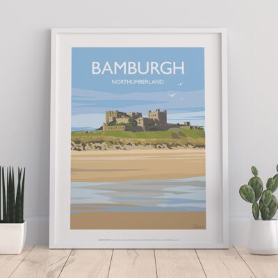 Bamburgh - Northumberland - 11X14" Stampa d'arte premium