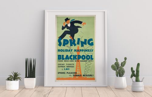 Blackpool, Holiday Happiness - 11X14” Premium Art Print