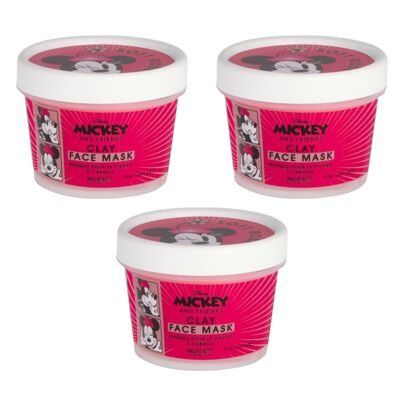 Pack 3 unidades. Mascarilla de arcilla Minnie Mouse.