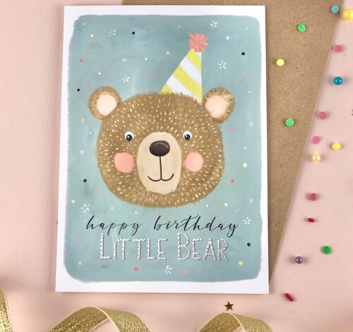 Happy Birthday Little Bear Birthday Card