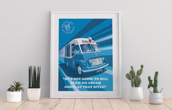 Ice Cream Van par l'artiste Stephen Millership - Impression artistique