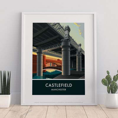 Castefield por el artista Stephen Millership - Impresión de arte premium