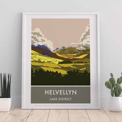 Helvellyn By Artist Stephen Millership - Premium Art Print