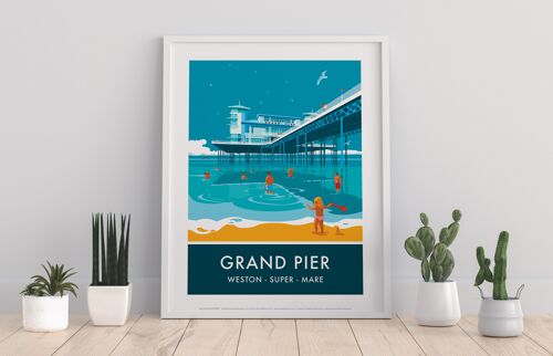Grand Pier By Artist Stephen Millership - Premium Art Print