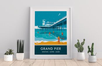 Grand Pier par l'artiste Stephen Millership - Impression d'art premium