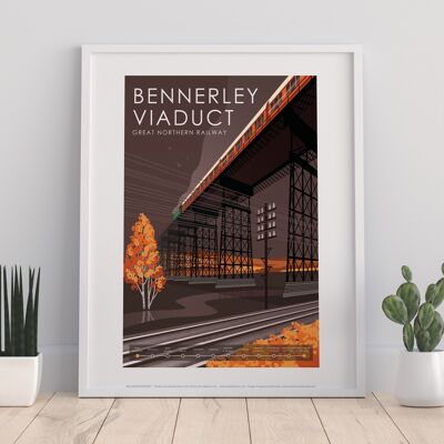 Bennerley-Viadukt, Gnr von Stephen Millership Kunstdruck