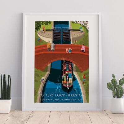 Potters Lock, Ilkeston di Stephen Millership Art Print