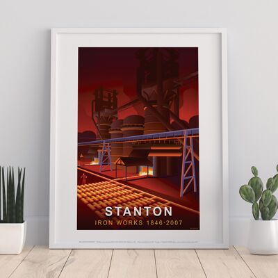 Stanton Iron Works von Künstler Stephen Millership Kunstdruck