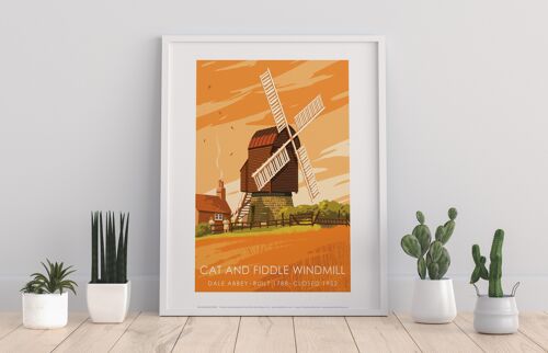 Cat And Fiddle Windmill By Stephen Millership Art Print