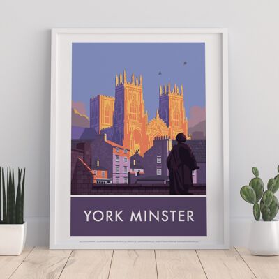 York Minister von Künstler Stephen Millership - Kunstdruck