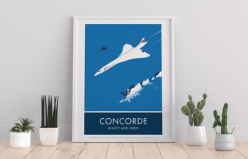 Concorde par l'artiste Stephen Millership - Impression d'art premium