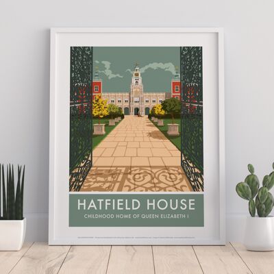 Hatfield House von Künstler Stephen Millership - Kunstdruck