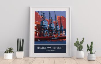 Bristol, grues du front de mer par Stephen Millership Impression artistique
