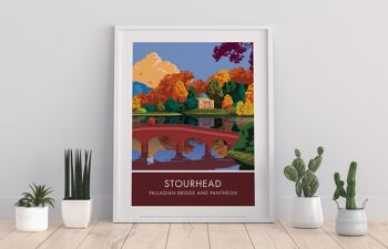 Stourhead par l'artiste Stephen Millership - Impression d'art premium