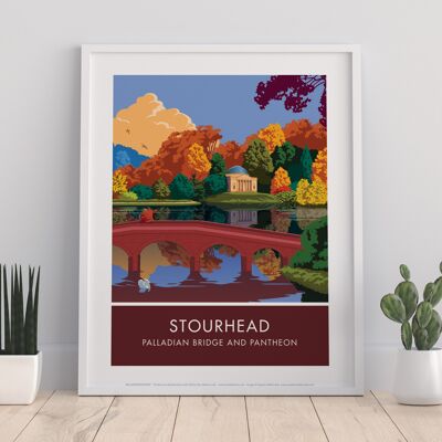 Stourhead By Artist Stephen Millership - Premium Art Print
