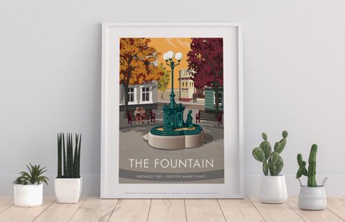The Fountain, Ilkeston By Stephen Millership Art Print
