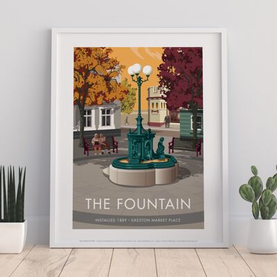 The Fountain, Ilkeston By Stephen Millership Art Print