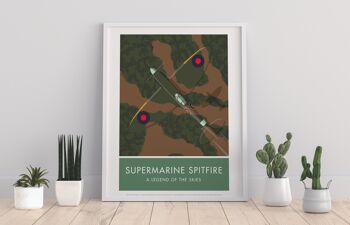 Supermarine Spitfire par l'artiste Stephen Millership Impression artistique