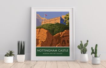 Château de Nottingham par l'artiste Stephen Millership - Impression artistique