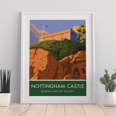 Nottingham Castle By Artist Stephen Millership - Art Print