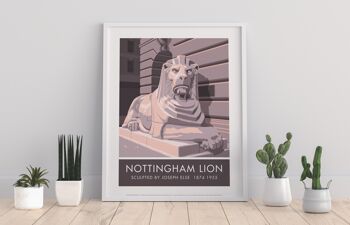 Nottingham Lion par l'artiste Stephen Millership - Impression artistique