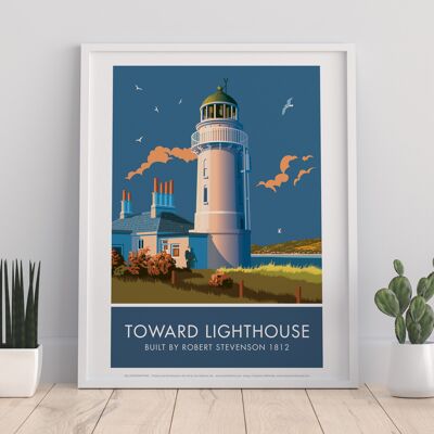 Toward Lighthouse By Artist Stephen Millership - Art Print