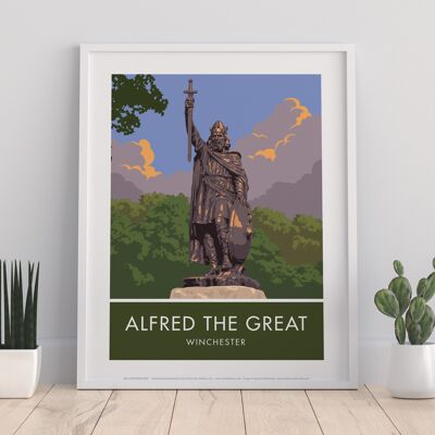 Alfred der Große von Künstler Stephen Millership - Kunstdruck