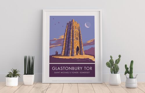 Glastonbury Tor By Artist Stephen Millership - Art Print