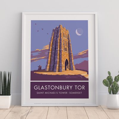 Glastonbury Tor By Artist Stephen Millership - Art Print