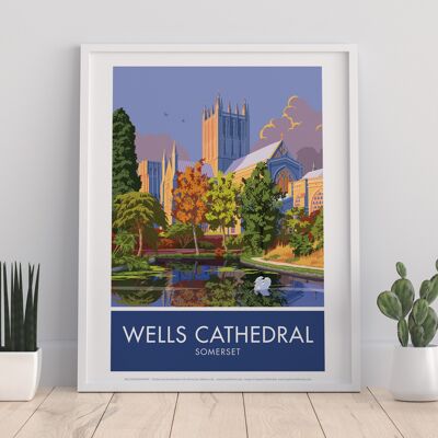 Wells Cathedral, Somerset von Stephen Millership Kunstdruck