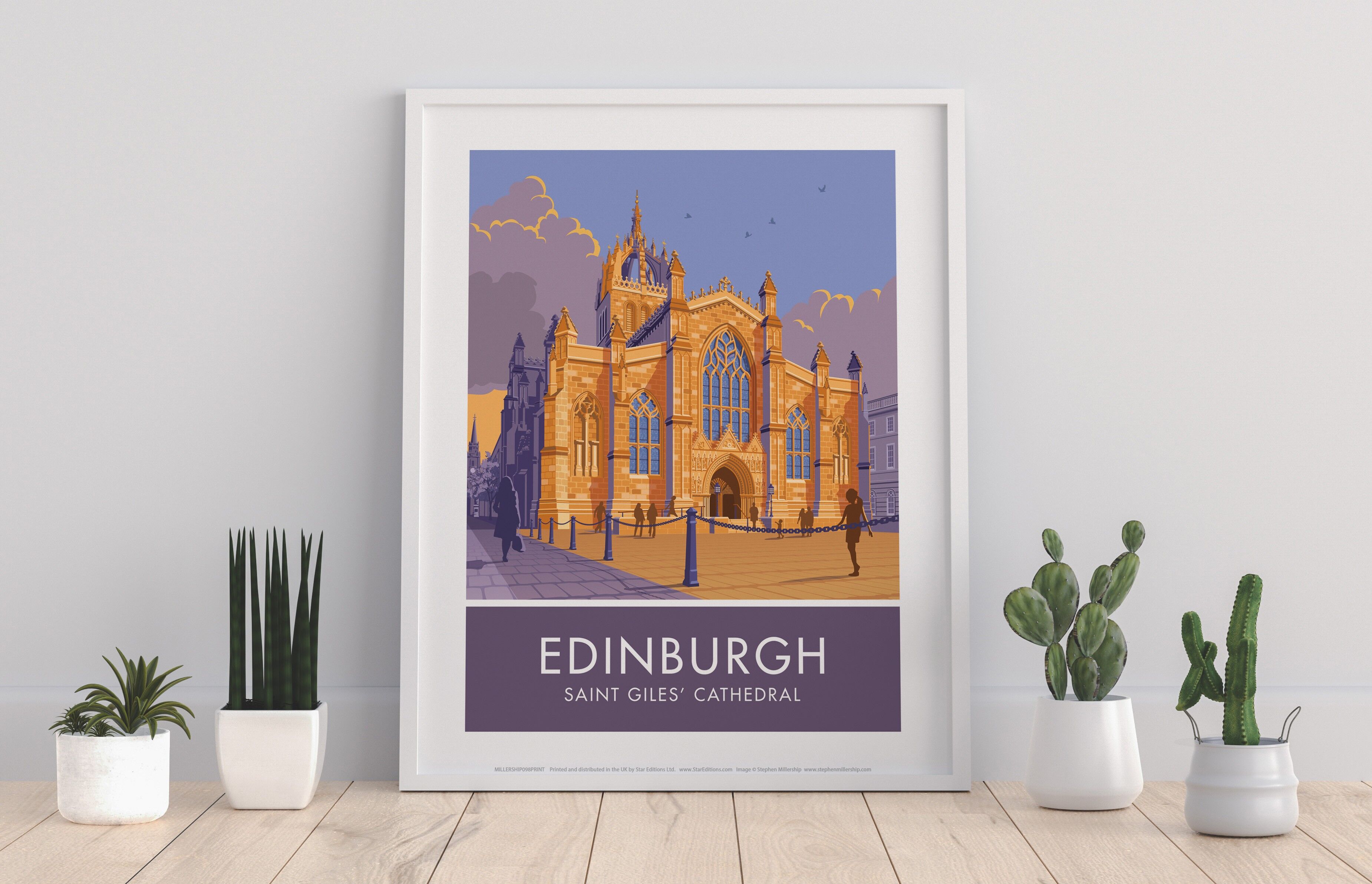 Edinburgh von Stephen Millership Kunstdruck