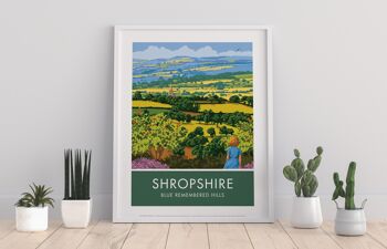 Shropshire Hills par l'artiste Stephen Millership - Impression artistique