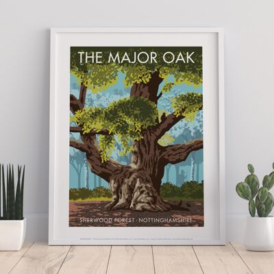 The Major Oak By Artist Stephen Millership - Art Print