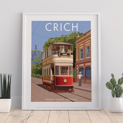 Crich, Tramway Village von Stephen Millership Kunstdruck