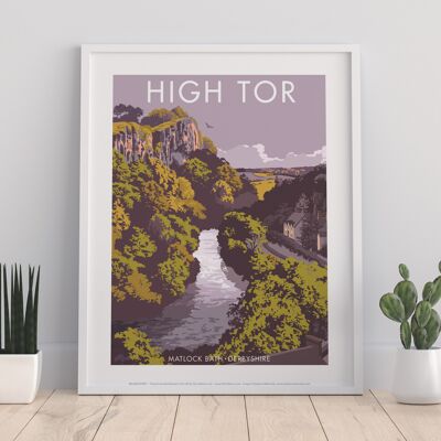 High Tor By Artist Stephen Millership - Premium Art Print