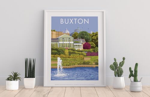 Buxton, The Pavilion Gardens By Stephen Millership Art Print