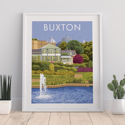 Buxton, The Pavilion Gardens By Stephen Millership Art Print