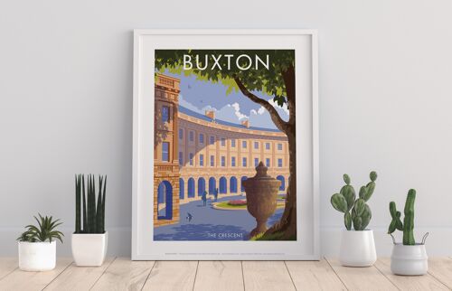 Buxton, The Crescent By Artist Stephen Millership Art Print
