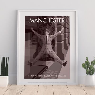 Harry Worth, Manchester By Stephen Millership Art Print