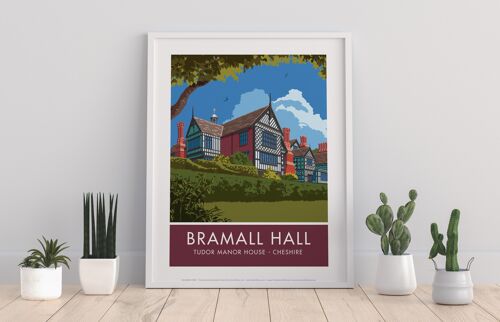 Bramall Hall Cheshire By Artist Stephen Millership Art Print