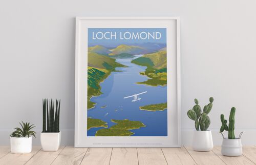 Spitfire, Loch Lomond By Artist Stephen Millership Art Print