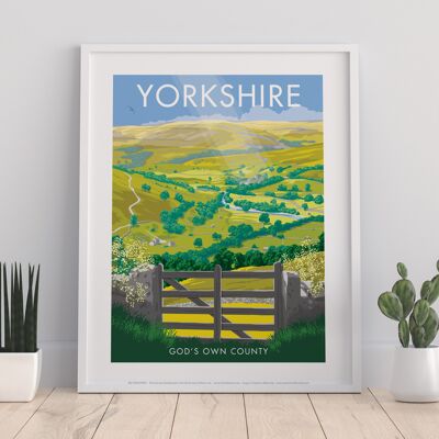 Yorkshire, God's Own Country By Stephen Millership Art Print