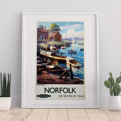 Blakeney Boats Norfolk - 11X14” Premium Art Print