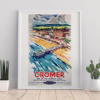 Cromer - gemma della costa di Norfolk - stampa d'arte premium 11 x 14".