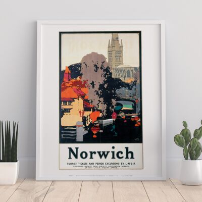 Norwich – Premium-Kunstdruck im Format 11 x 14 Zoll