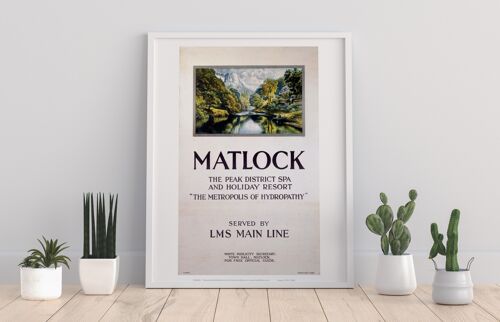 Matlock, The Peak District Spa - 11X14” Premium Art Print