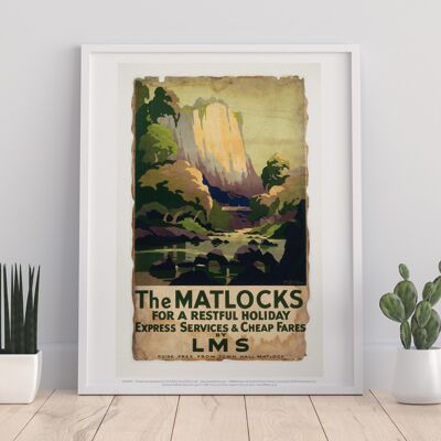 Die Matlocks, für einen erholsamen Urlaub – Premium-Kunstdruck